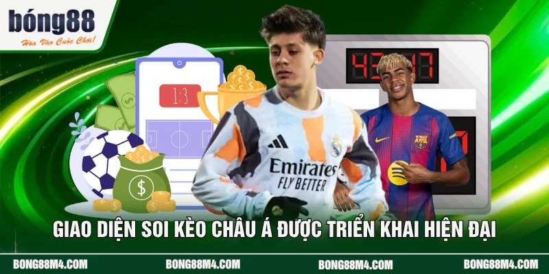 Giao diện soi kèo châu Á được triển khai hiện đại